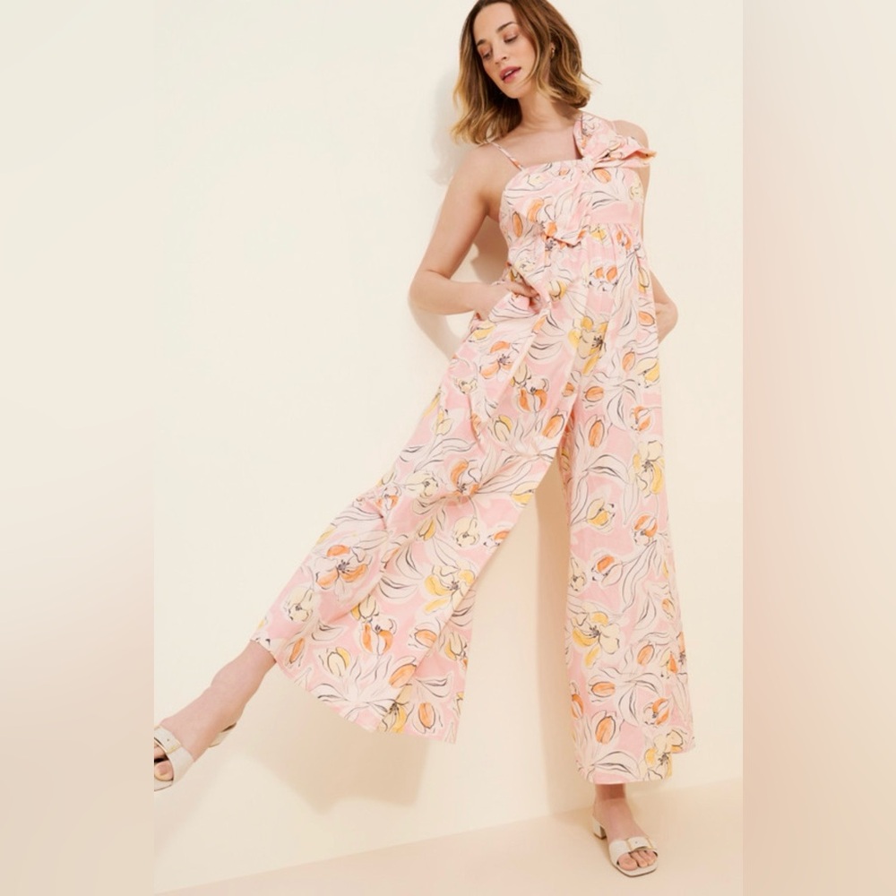 Anthropologie Hutch Iris Floral Jumpsuit Size LM (Maternity) NWT